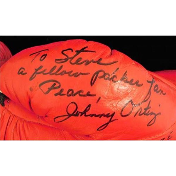 Chacon, Adair, Ortiz, Valdez Signed Boxing Glove