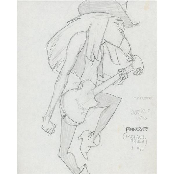 Marvel Artist Tony Salmons original signed sketch