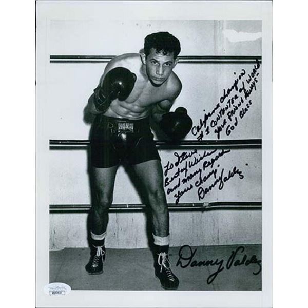 Danny Valdez Signed 8.5x11 Cardstock Photo