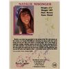 Image 2 : Natalie Nisonger Bench Warmer Swimsuit Models 1992 Collector Card.