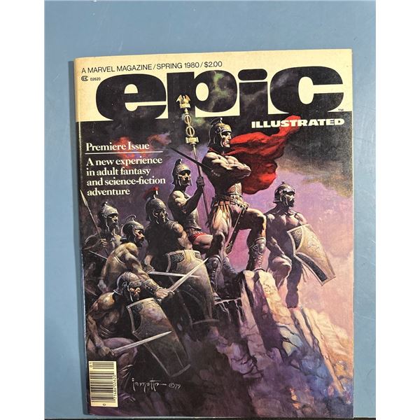 Epic Illustrated #1 Magazine Marvel Premiere Issue Spring 1980 Frazetta Cover