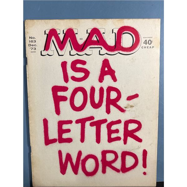 MAD Magazine No. 163 Dec. '73 'MAD IS A FOUR-LETTER WORD!' Cover