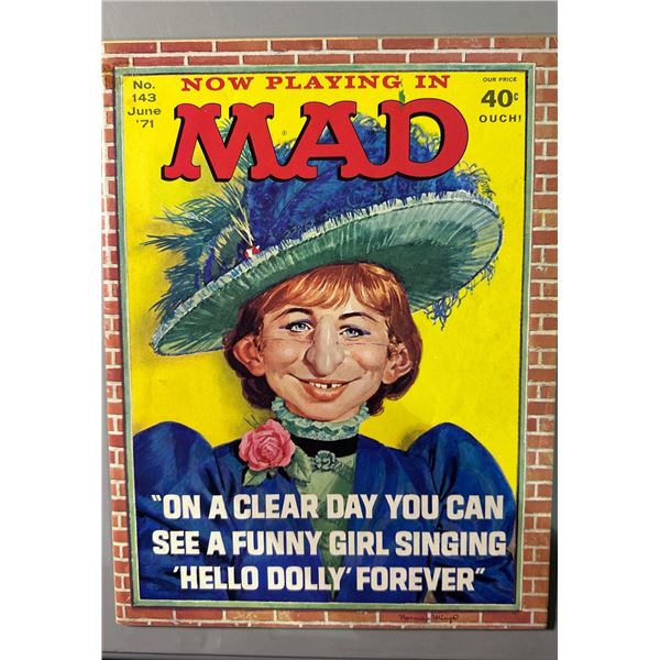 MAD Magazine No. 143 June 1971 Barbra Streisand Parody Norman Mingo Art