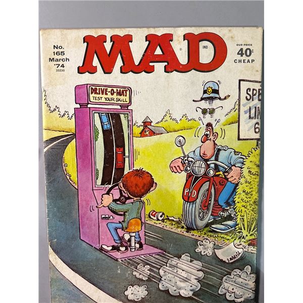 MAD Magazine #165 March 1974 Drive-O-Mat Cover Vintage