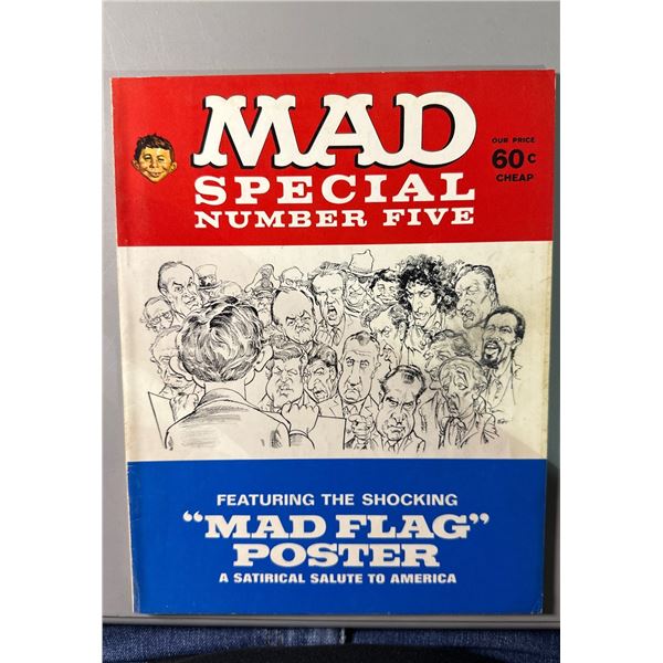 Mad Magazine Special Number Five (1971) w/ 'Mad Flag' Poster