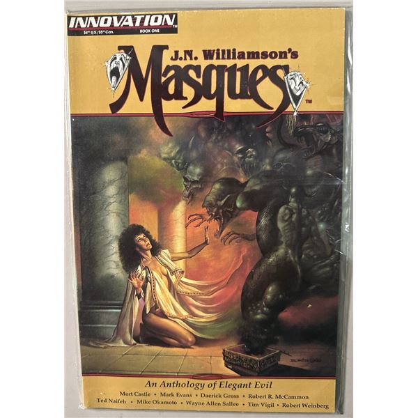 J.N. Williamson's Masques #1 (Innovation, 1992) An Anthology of Elegant Evil