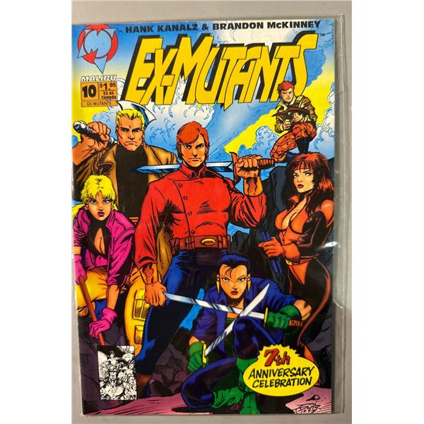 Ex-Mutants #10 (Malibu, 1993) 7th Anniversary Celebration Comic Book