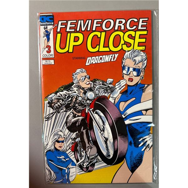 Femforce Up Close #3 (AC Comics, 1992) Starring Dragonfly Color Issue