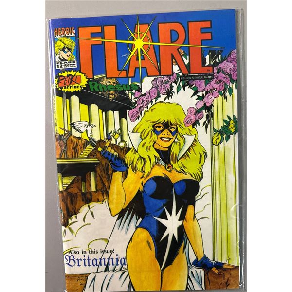 Heroic Comics Flare #12 (1993) Comic Book - Feat. Rhesus & Britannia