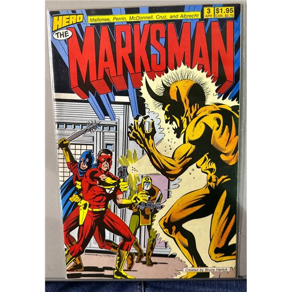 The Marksman #3 (Hero Comics, 1988) Copper Age Comic Book