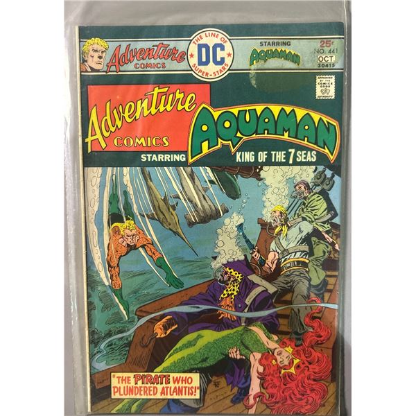 Adventure Comics #441 (1975, DC) Aquaman - The Pirate Who Plundered Atlantis!