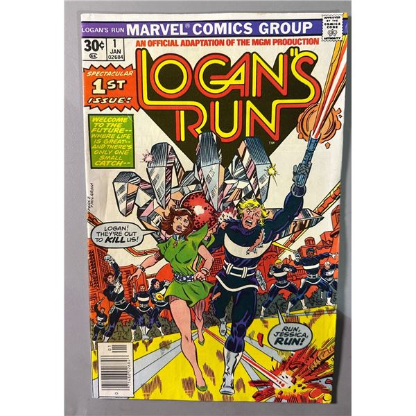 Logan's Run #1 (Marvel, 1977) Spectacular 1st Issue! Bronze Age Comic