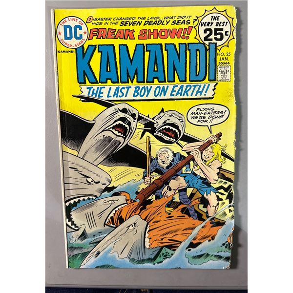 Kamandi, The Last Boy on Earth! #25 (DC, 1975) Freak Show! Jack Kirby Art