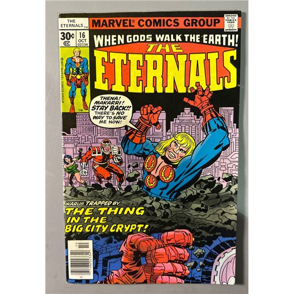 The Eternals #16 (Marvel, 1977) When Gods Walk the Earth! Jack Kirby Art