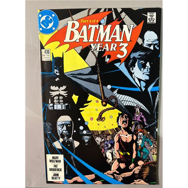 Batman #436 (DC, 1989) Year 3 Part 1 - 1st Appearance of Tim Drake