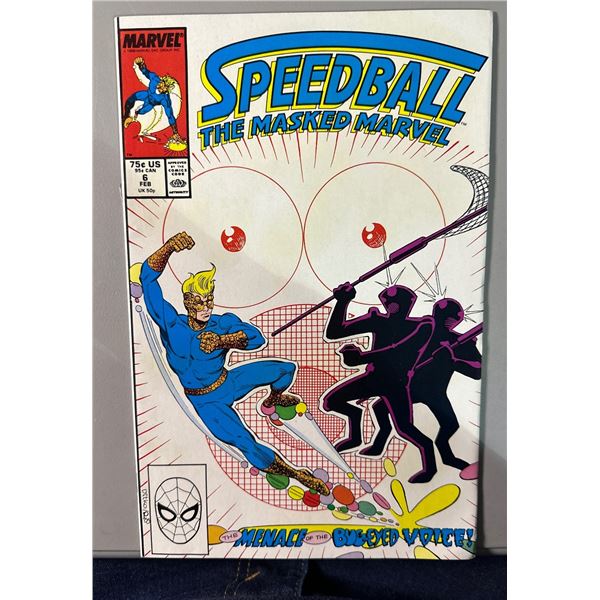 Speedball The Masked Marvel #6 Comic Book (Marvel Comics, Feb 1989)