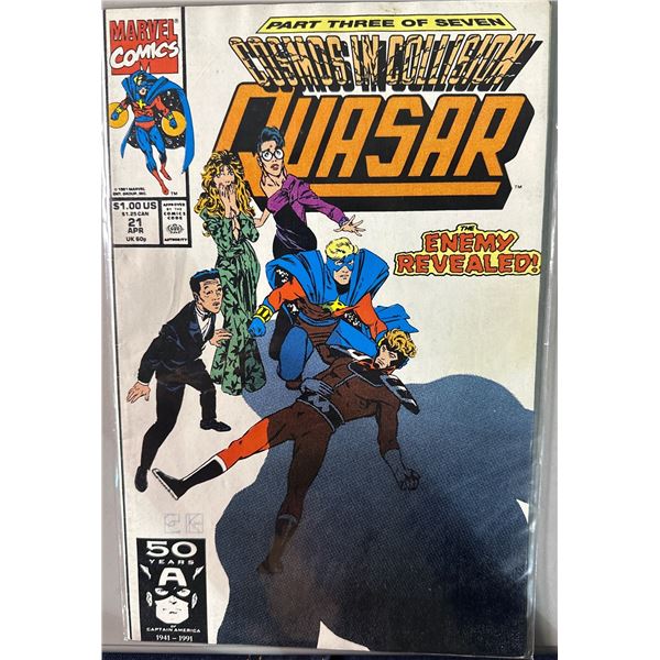 Quasar #21 (Marvel Comics, 1991) Cosmos in Collision Part 3 of 7