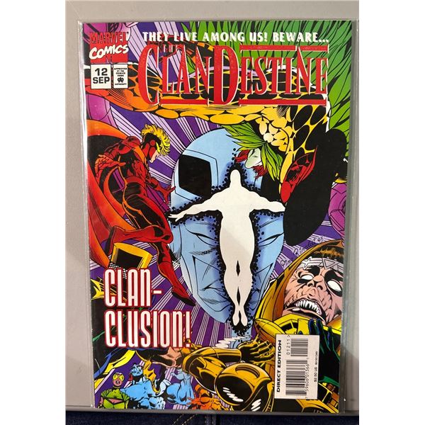 The Clandestine #12 (Marvel, 1995) Direct Edition Comic Book