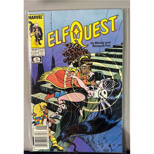 Lot: ElfQuest #23 Comic (Marvel/Epic 1985) & Lazer Tag Official Handbook