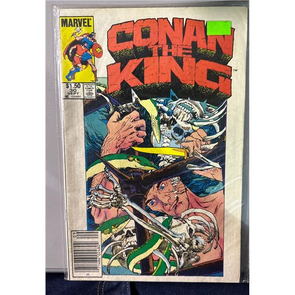 Conan the King #30 (Marvel, 1985) Captain America Back Ad Copper Age