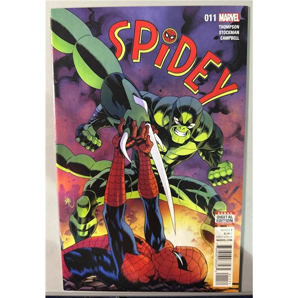 Spidey #11 (Marvel Comics, 2017) Thompson, Stockman & Campbell Cover