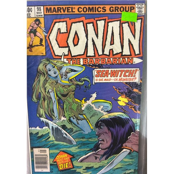 Conan the Barbarian #98 (Marvel Comics, 1979) Sea-Witch! John Buscema Art