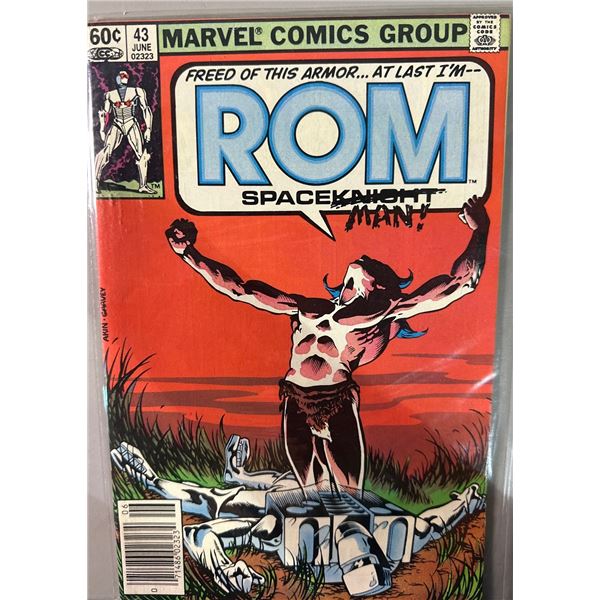 ROM Spaceknight #43 (Marvel Comics, 1983) Akin & Garvey Cover Art
