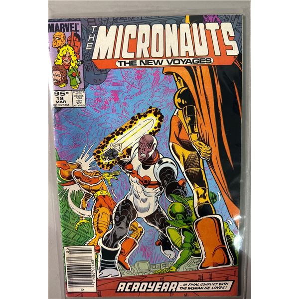 Micronauts: The New Voyages #18 (Marvel, 1986) Acroyear Cover