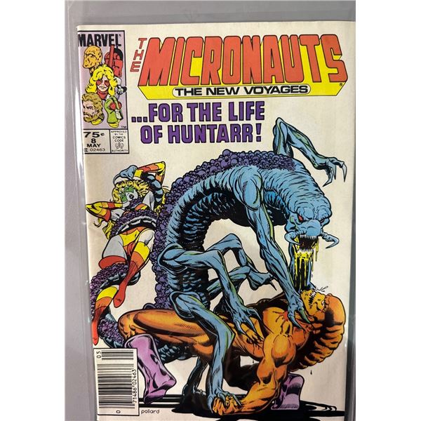 Micronauts: The New Voyages #8 (Marvel, 1985) ...For The Life Of Huntarr!