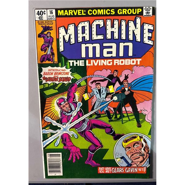 Machine Man #16 (Marvel, 1980) 1st Appearance of Baron Brimstone