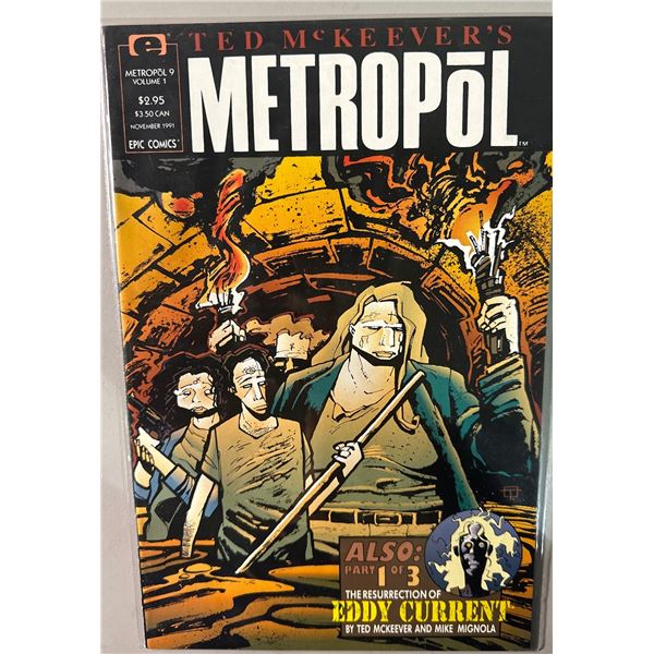 Metropol #9 (Epic Comics, 1991) Ted McKeever, Mike Mignola Backup Story