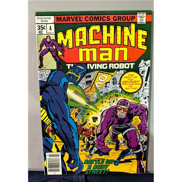 Machine Man #4 (Marvel, 1978) The Living Robot, Jack Kirby Art