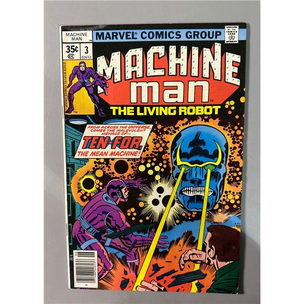 Machine Man #3 (Marvel, 1978) The Living Robot vs Ten-For The Mean Machine