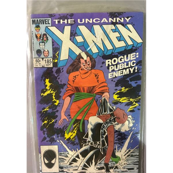 The Uncanny X-Men #185 (Marvel, 1984) Rogue Public Enemy, Star Wars Ad
