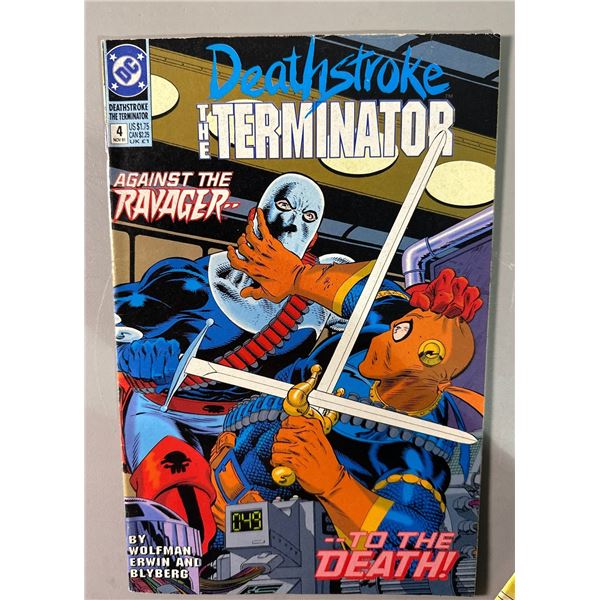 Deathstroke the Terminator #4 (DC, 1991) Against The Ravager To The Death!