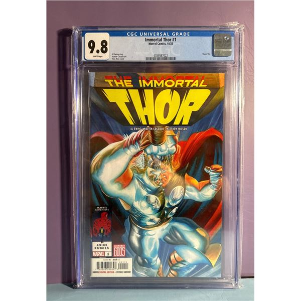 Immortal Thor #1 CGC 9.8 NM/M Marvel Comics 10/23 Alex Ross Cover