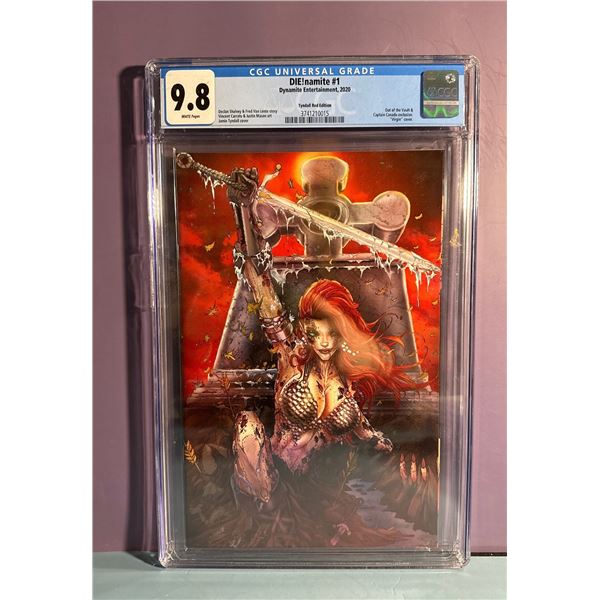 DIE!namite #1 CGC 9.8 Tyndall Red Virgin Variant Dynamite 2020
