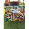 Image 2 : Coastal Village Scene – Oil on Canvas (Luis, 1989)