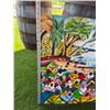 Image 3 : Coastal Village Scene – Oil on Canvas (Luis, 1989)