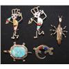 Image 1 : five Navajo silver pens