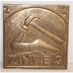 brass plaque