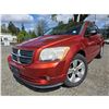 Image 1 : DUNCAN - 2010 DODGE CALIBER ORANGE 203092 KMS - J605825