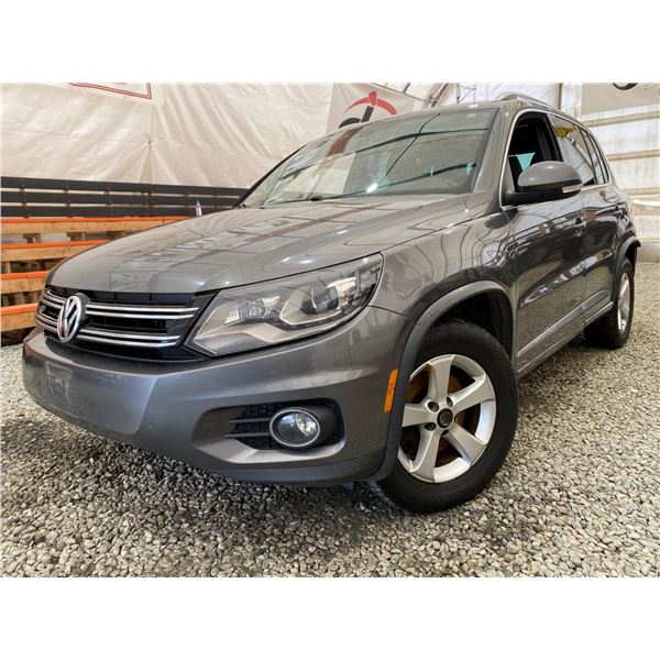 PARKSVILLE - 2014 VOLKSWAGEN TIGUAN GREY 254533 KMS - B619320