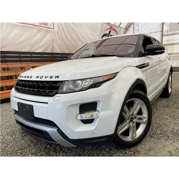 PARKSVILLE - 2012 LAND ROVER RANGE ROVER EVOQUE WHITE 218792 KMS - J653220