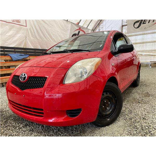 PARKSVILLE - 2008 TOYOTA YARIS RED 303987 KMS - D202078