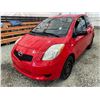 Image 3 : PARKSVILLE - 2008 TOYOTA YARIS RED 303987 KMS - D202078