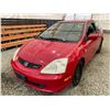 Image 3 : PARKSVILLE - 2002 HONDA CIVIC RED 336902 KMS - D600761