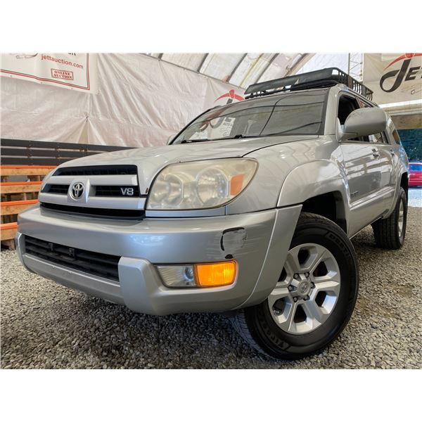 PARKSVILLE - 2004 TOYOTA 4RUNNER GRAY 377609 KMS - D034632