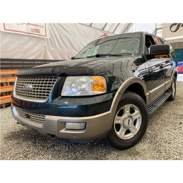 PARKSVILLE - 2003 FORD EXPEDITION GREEN 274069 KMS - BB05791