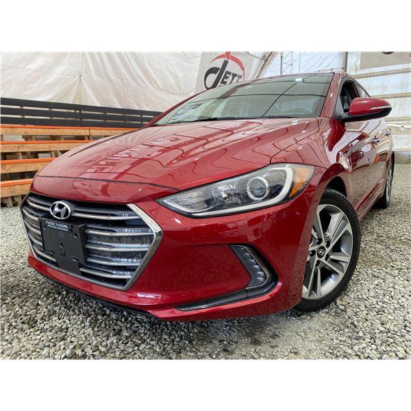 PARKSVILLE - 2018 HYUNDAI ELANTRA RED 174743 KMS - J662472
